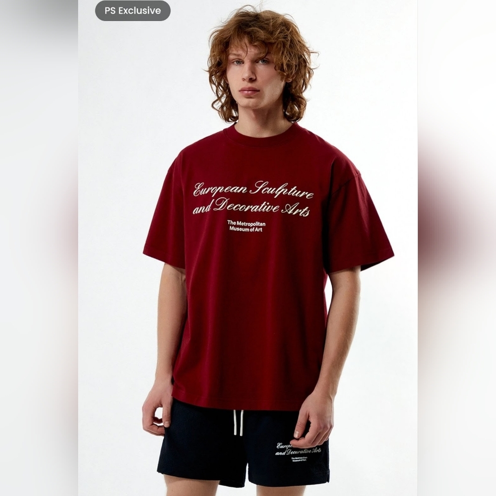 The Met x PacSun Burgundy ESDA T-Shirt